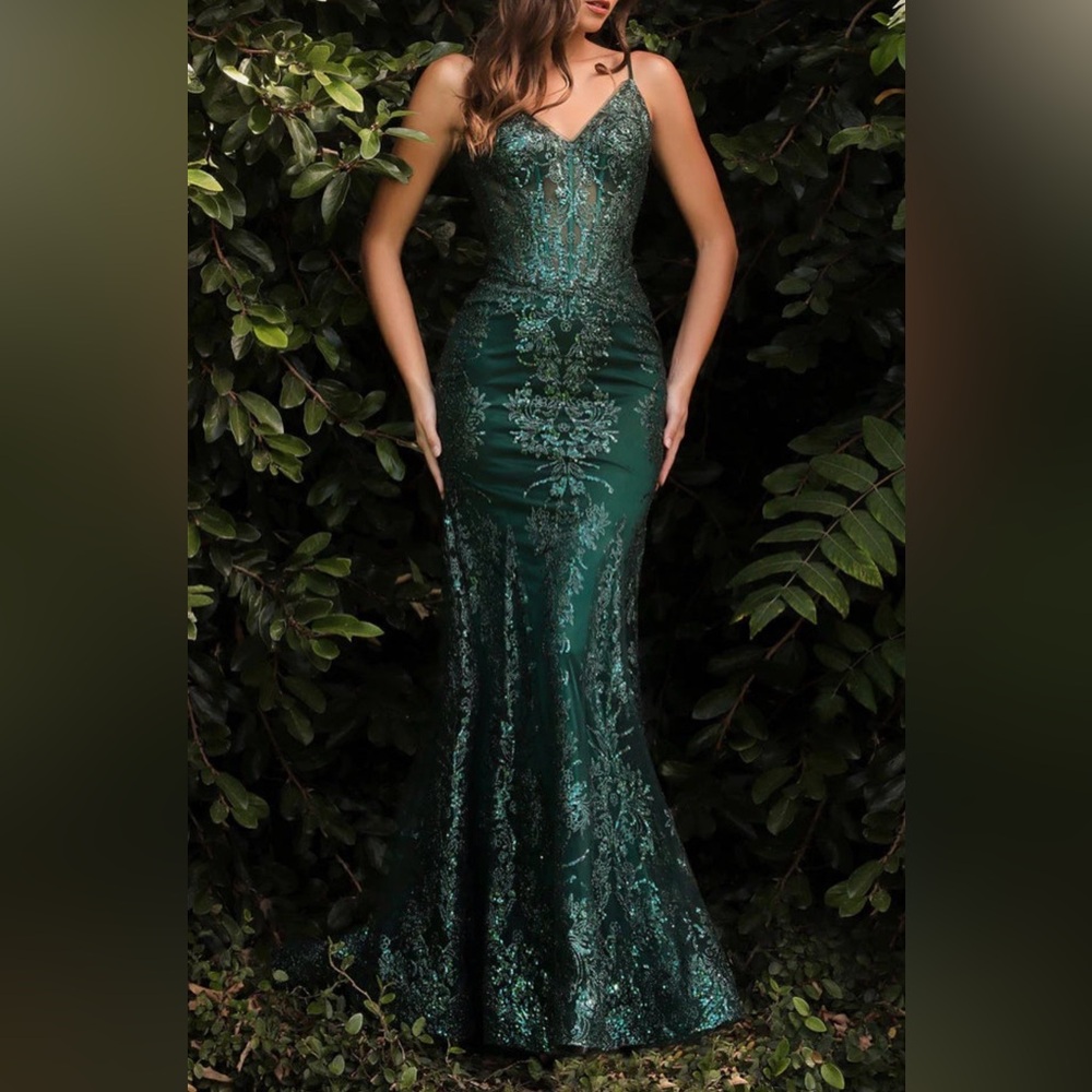 Cinderella Divine GLITTER PRINT MERMAID DRESS